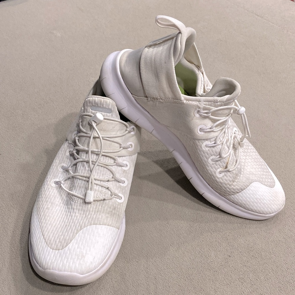 Nike Women's Free Flywire 880842-100 Ivory White Running Shoes Sneakers Size 9.5